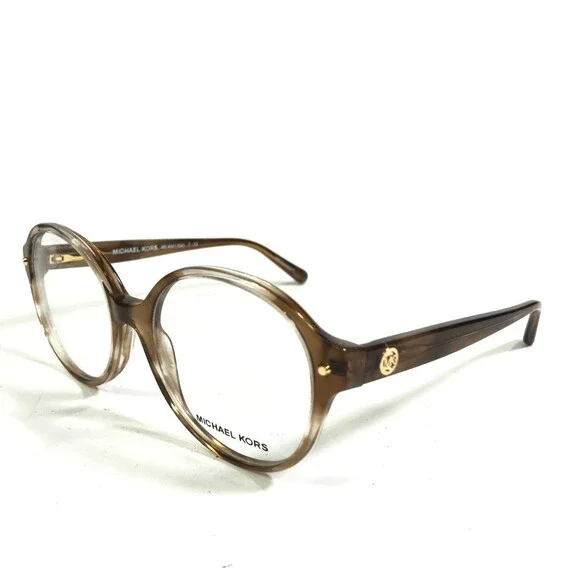 Michael Kors Eyeglasses Frames MK4041 3235 Kat Brown Round Full Rim 51-17-135 - Picture 5 of 11